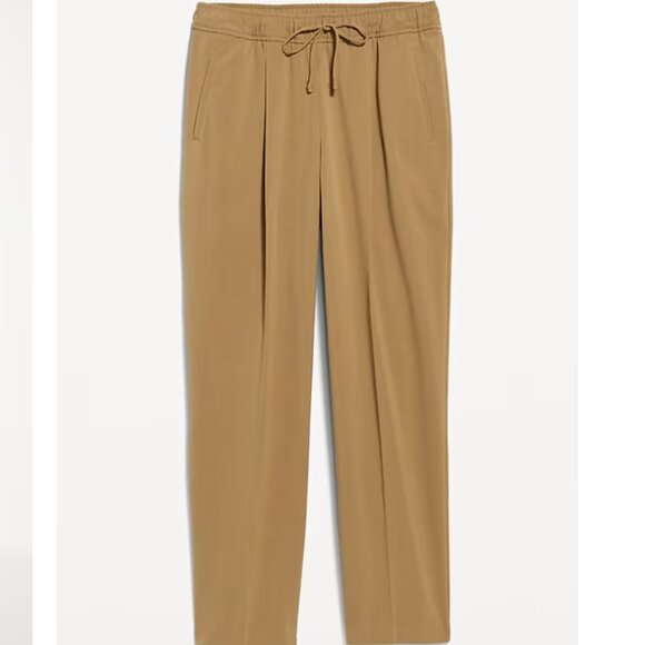 NWT Old Navy High-Waisted Billie Straight Trouser XL tan pull on pants - Picture 3 of 8